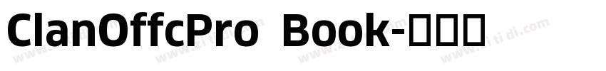 ClanOffcPro Book字体转换